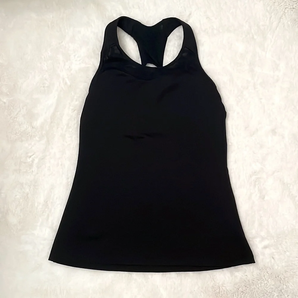 Athleta Black Racerback Tank Top - Picture 1 of 6